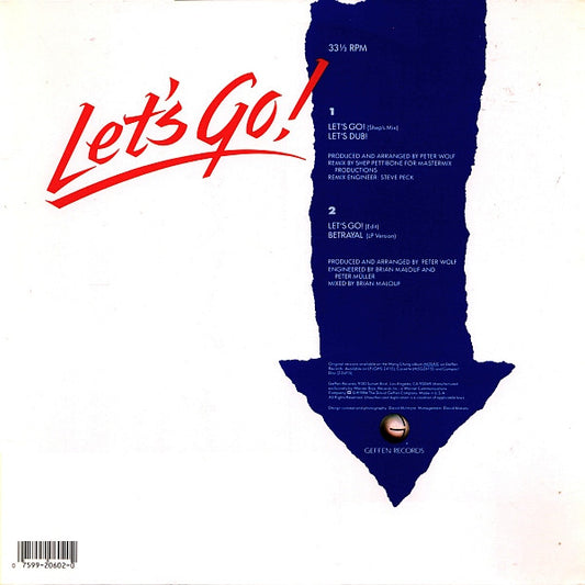 Wang Chung : Let's Go! (12", Maxi, SRC)