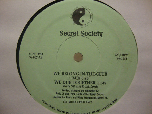 Secret Society (4) : We Belong Together (12")