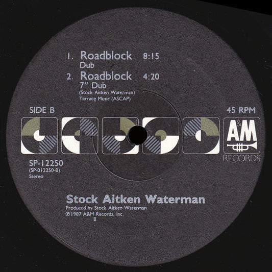Stock, Aitken & Waterman : Roadblock (12", Single)