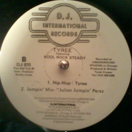 Tyree Cooper Featuring Kool Rock Steady : Turn Up The Bass (12", RE)