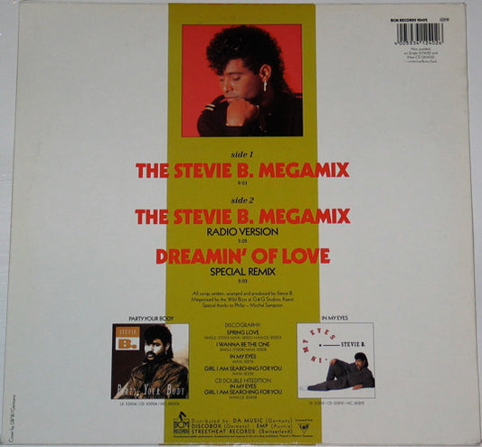 Stevie B : The Stevie B Megamix (12")
