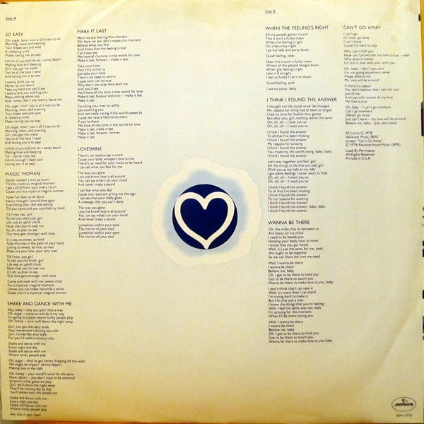 Con Funk Shun : Loveshine (LP, Album, CRP)