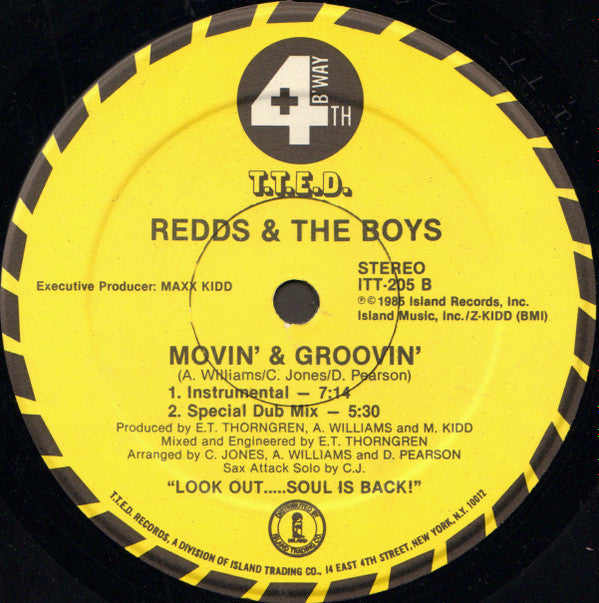 Redds & The Boys* : Movin' & Groovin' (12")