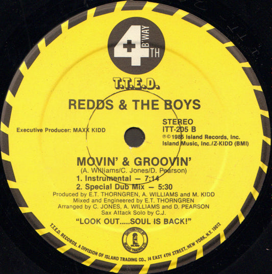 Redds & The Boys* : Movin' & Groovin' (12")