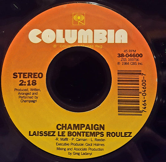 Champaign : Off And On Love (7", Single)