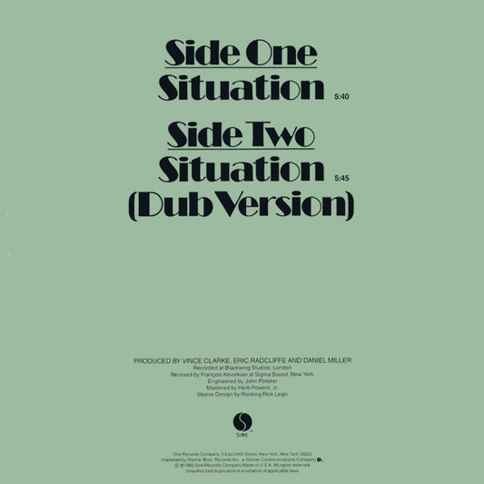 Yazoo : Situation (12", Spe)