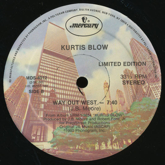 Kurtis Blow : Starlife / Way Out West (12", Ltd)
