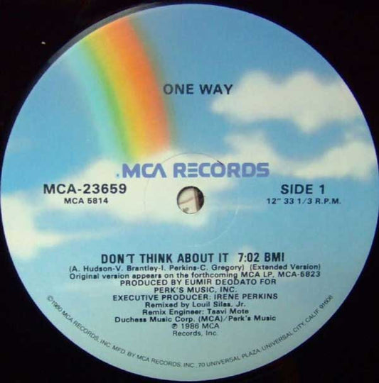 One Way : Don't Think About It (12")