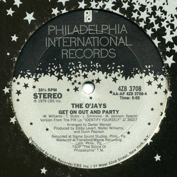 The O'Jays : Sing A Happy Song / Get On Out And Party (12", Single)