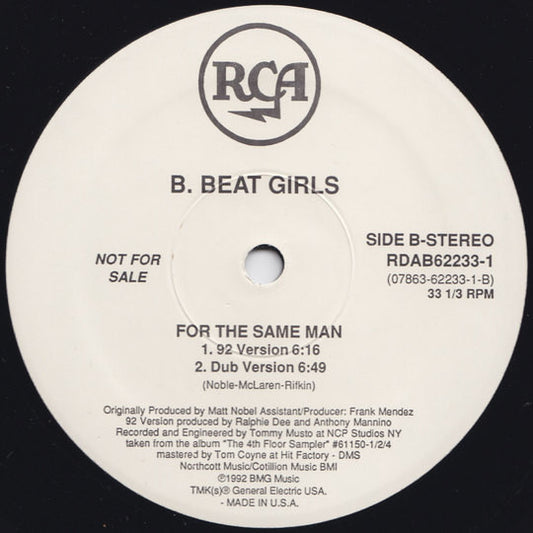 Klein & MBO* / B. Beat Girls* : Dirty Talk / For The Same Man (12", Promo)