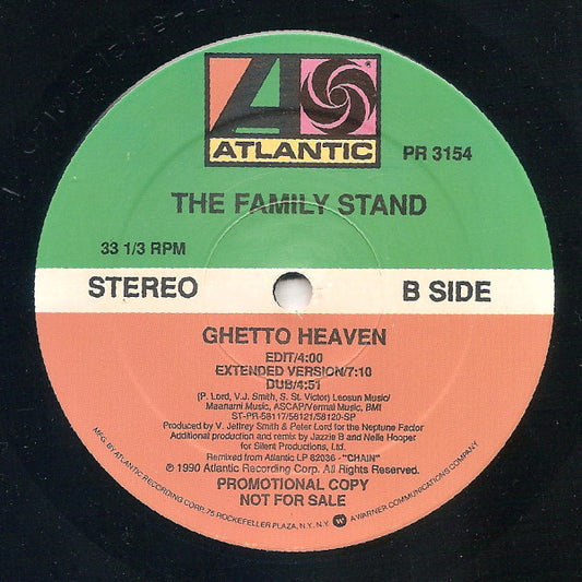 The Family Stand : Ghetto Heaven (12", Promo, SP)