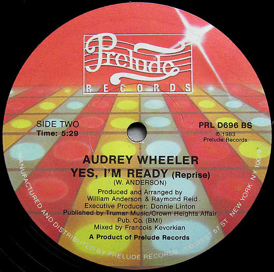 Audrey Wheeler : Your Love Is Serious / Yes, I'm Ready (12")