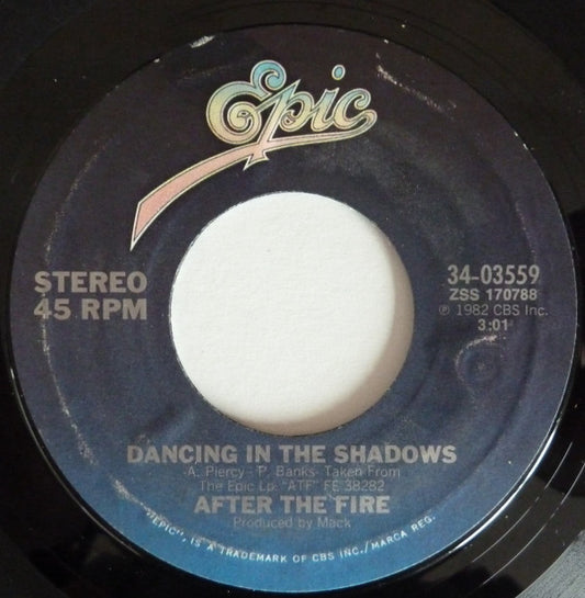 After The Fire : Der Kommissar / Dancing In The Shadows (7", Single, Styrene, Pit)