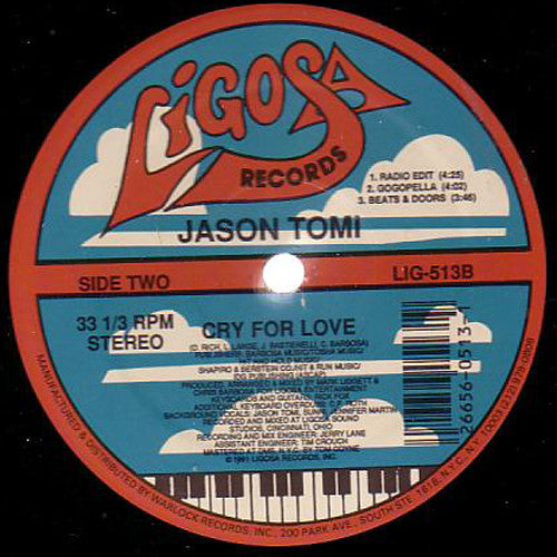 Jason Tomi : Cry For Love (12")