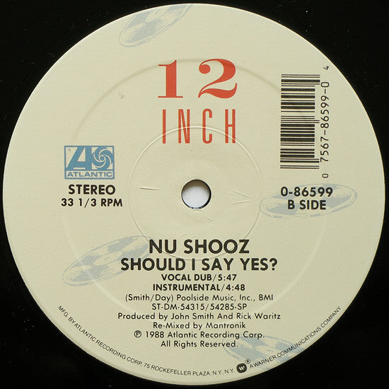 Nu Shooz : Should I Say Yes? (12")