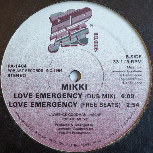 Mikki* : Love Emergency (12")
