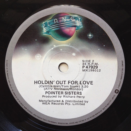 Pointer Sisters : Slow Hand (7", Single)