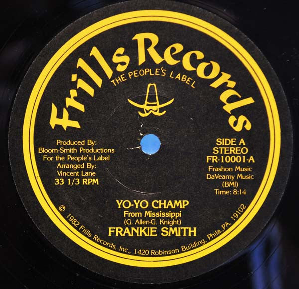 Frankie Smith : Yo-Yo Champ (From Mississippi) (12", Single)