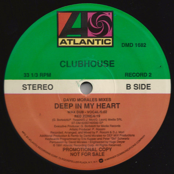 Clubhouse* : Deep In My Heart (2x12", Promo)