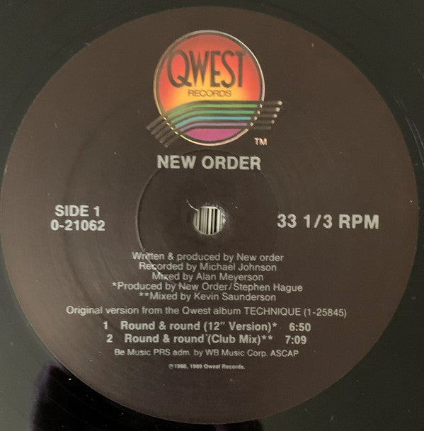 Neworder* : Round&round (12", Maxi, ARC)