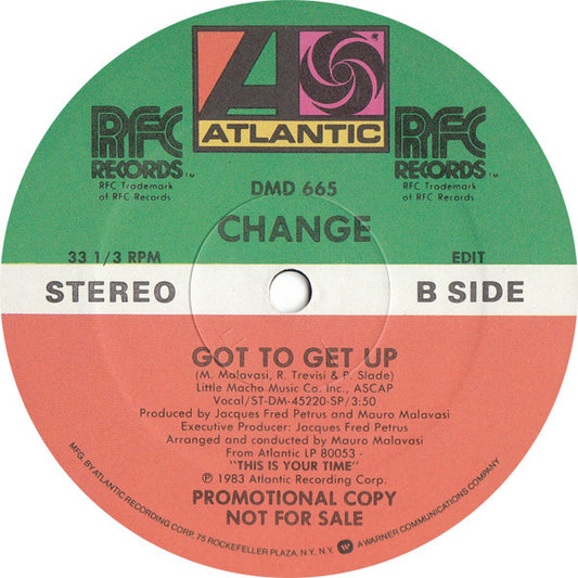Change : Got To Get Up (12", Promo)