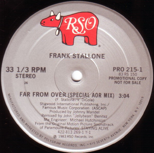 Frank Stallone : Far From Over (12", Promo)