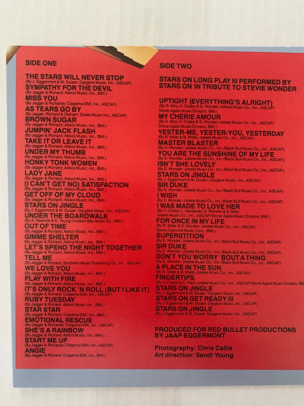 Stars On* : Stars On 45 Long Play III (LP, Club, Mixed)