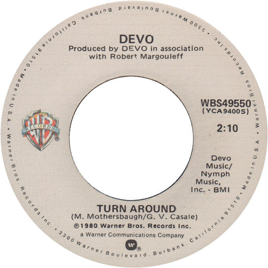 Devo : Whip It (7", Single, SP )