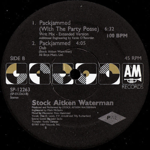 Stock Aitken Waterman* : Packjammed (With The Party Posse) (12")