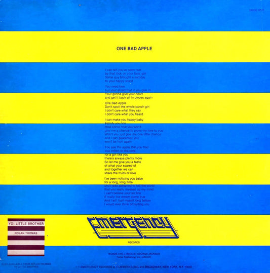 Nolan Thomas : One Bad Apple (12")