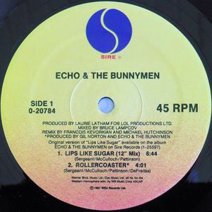 Echo & The Bunnymen : Lips Like Sugar (12", Maxi + Flexi, 9", S/Sided)