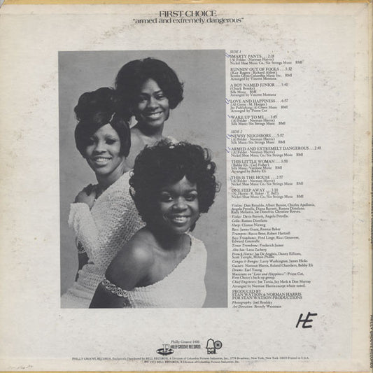First Choice : Armed And Extremely Dangerous (LP, Album)
