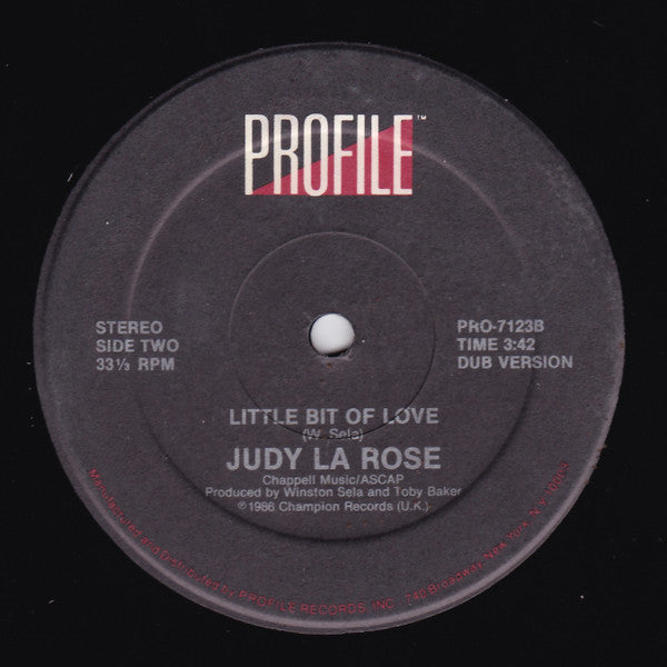 Judy La Rose : Little Bit Of Love (12")