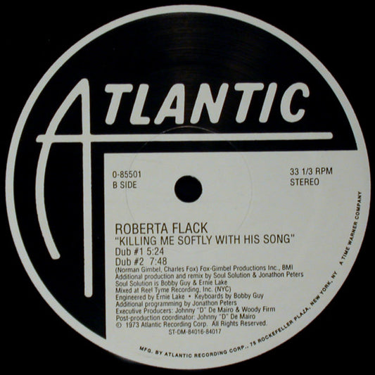 Roberta Flack : Killing Me Softly With His Song (12")