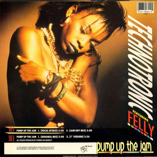 Technotronic Featuring Felly : Pump Up The Jam (12", Single)