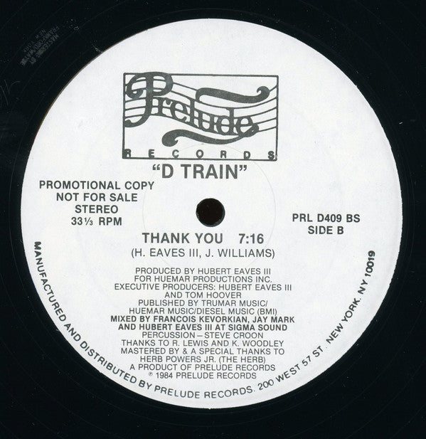 D-Train : Thank You (12", Promo)