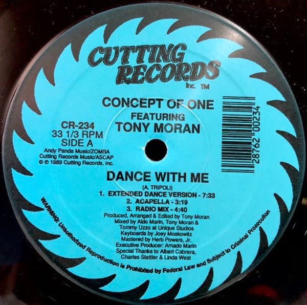 Concept Of One Featuring Tony Moran : Dance With Me (12", Single)