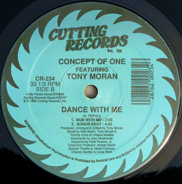 Concept Of One Featuring Tony Moran : Dance With Me (12", Single)