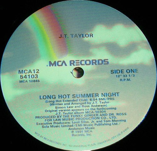 J.T. Taylor : Long Hot Summer Night (12")