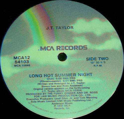 J.T. Taylor : Long Hot Summer Night (12")