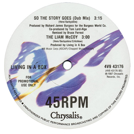 Living In A Box : So The Story Goes (12", Promo)