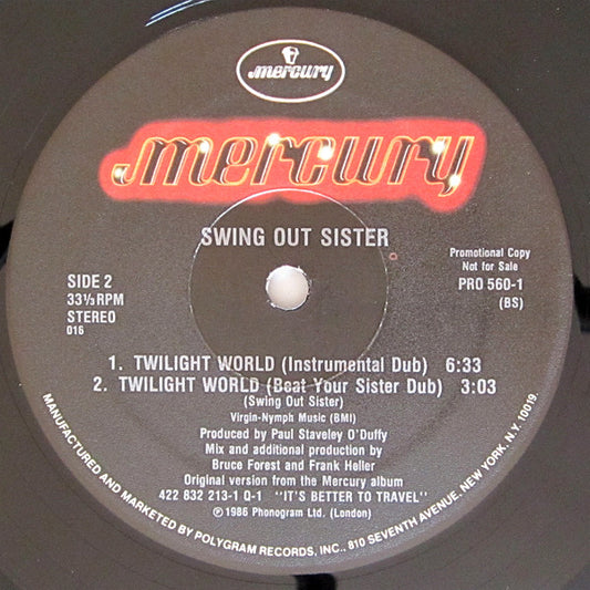 Swing Out Sister : Twilight World (12", Promo)