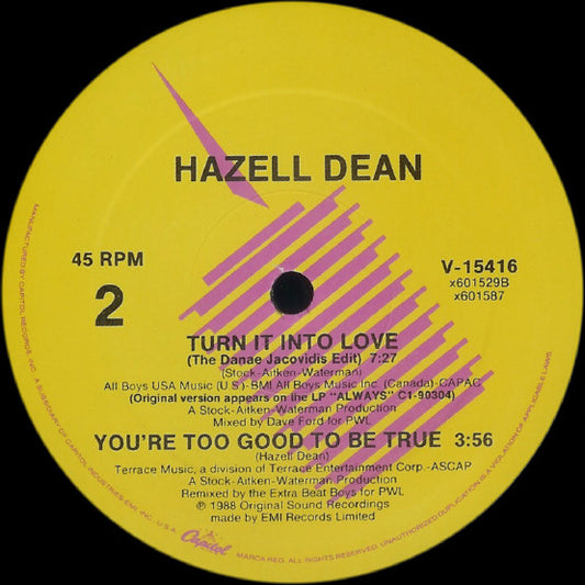 Hazell Dean : Turn It Into Love (12")