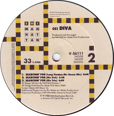 cc: DIVA : Searchin' For (12")