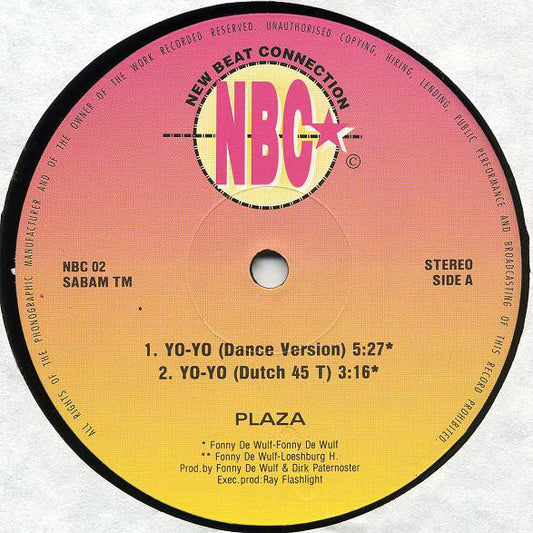 Plaza : Yo-Yo (Ten Years Ago) (12")