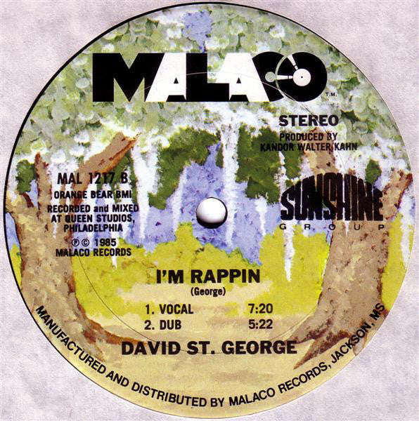 David St. George : Love Stimulation / I'm Rappin (12")