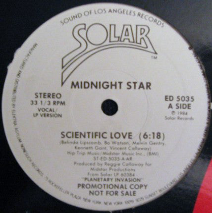 Midnight Star : Scientific Love (12", Promo)