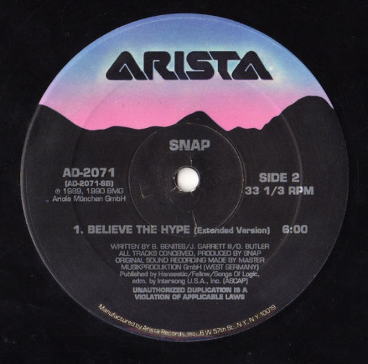 Snap* : Ooops Up (12")