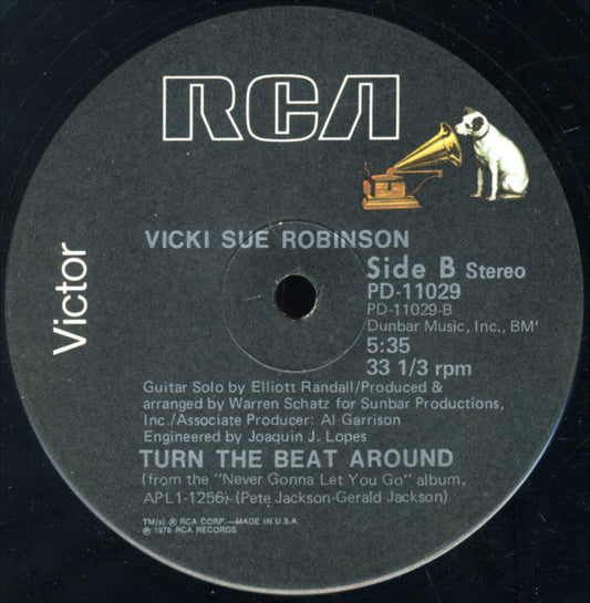 Vicki Sue Robinson : Hold Tight / Turn The Beat Around (12")