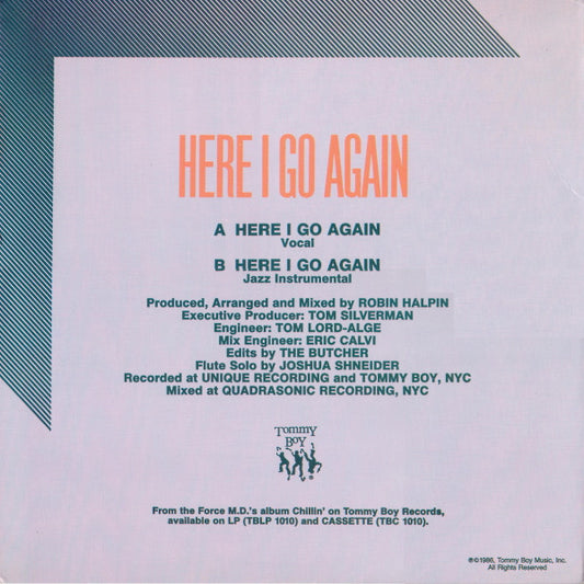 Force M.D.'s* : Here I Go Again (12", Single)